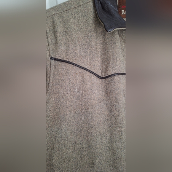 Walls ranch wear brown light wool jacket ranch rodeo large western barncore - Picture 5 of 16